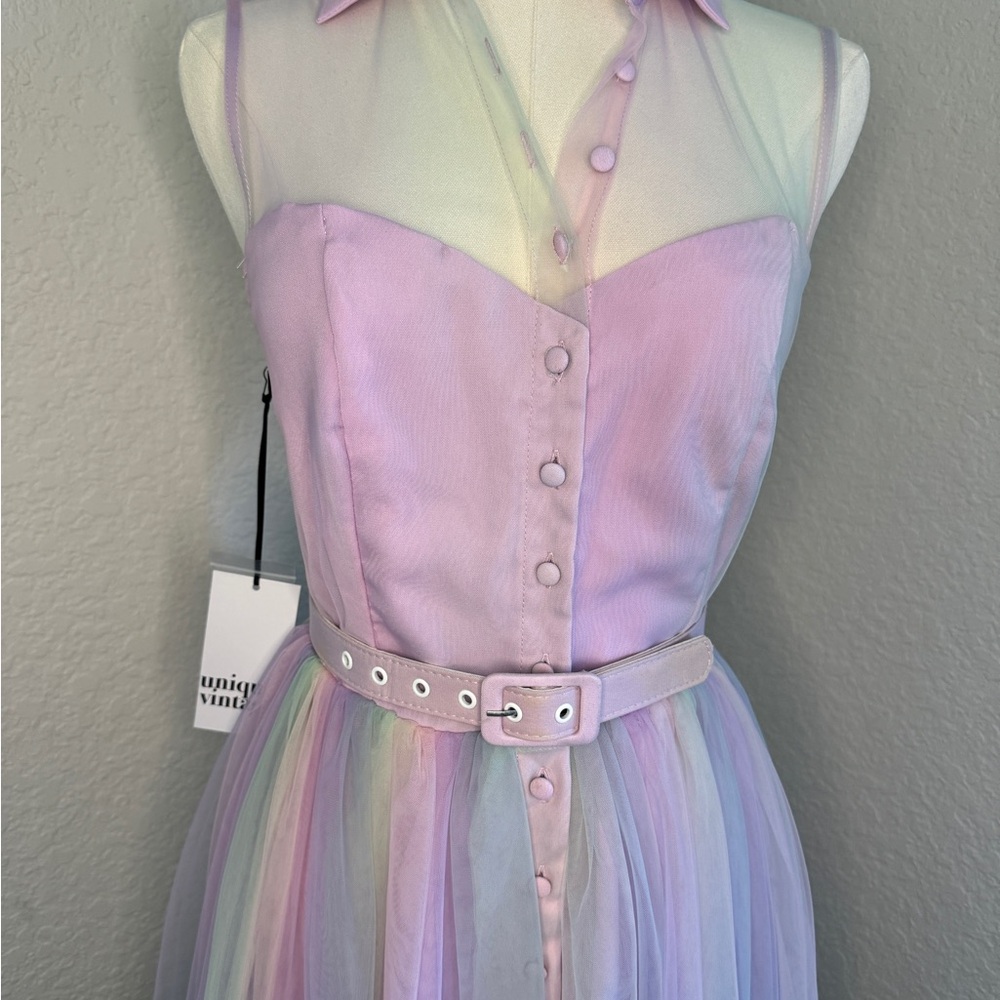 NWT Unique Vintage Pastel Tulle Dress